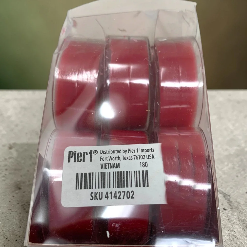 Lot 48 x Original Vintage Pier 1 Imports Apple Crisp Tealight Candles New Boxed